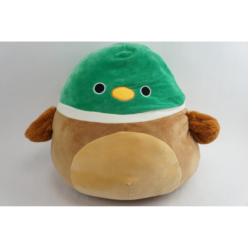Squishmallows Avery the Mallard Duck 16 Inch Green Brown Plush Toy Excellent